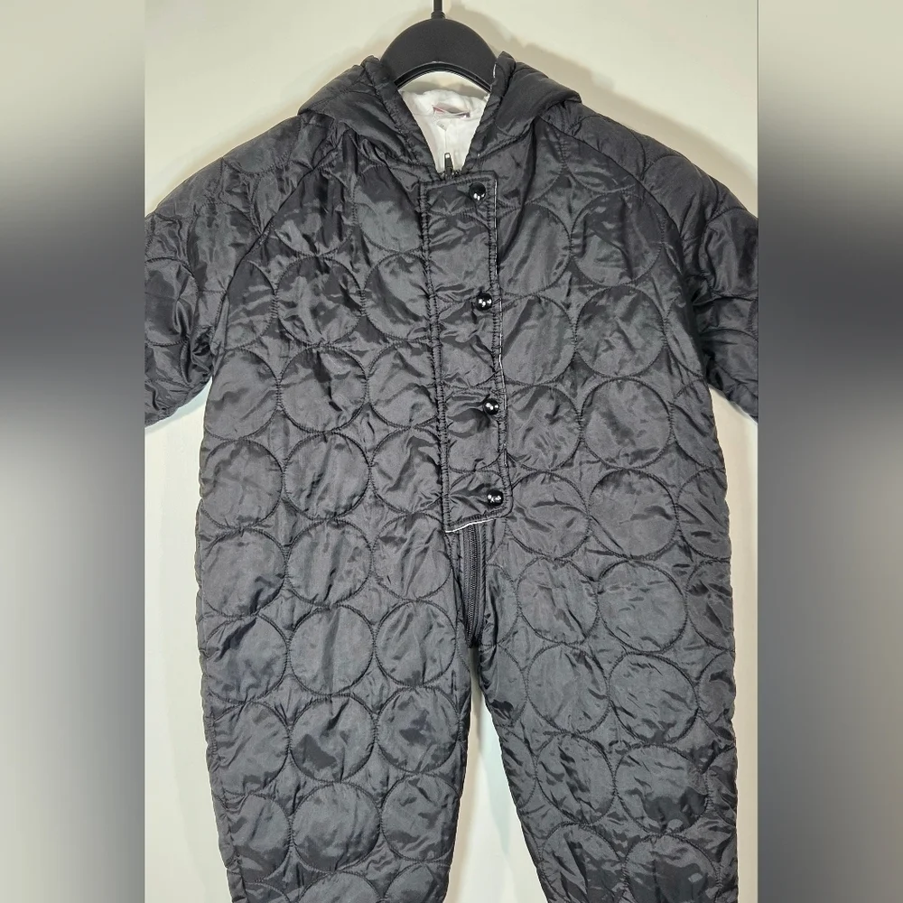 VINTAGE LAPIN QUILTED SNOWSUIT.